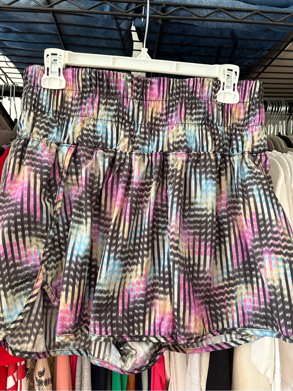Women’s Multicolor Printed Elastic Waist Shorts
